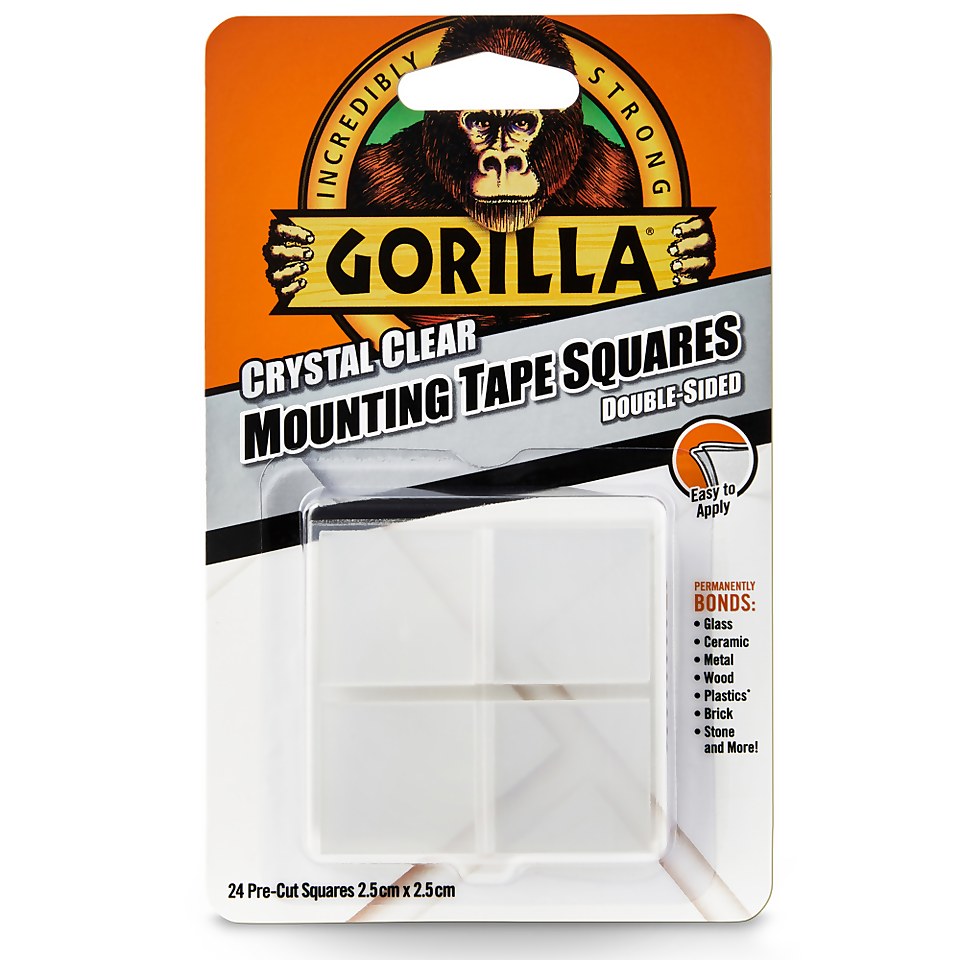 Double Sided Mounting Squares 2.5cm GORILLA