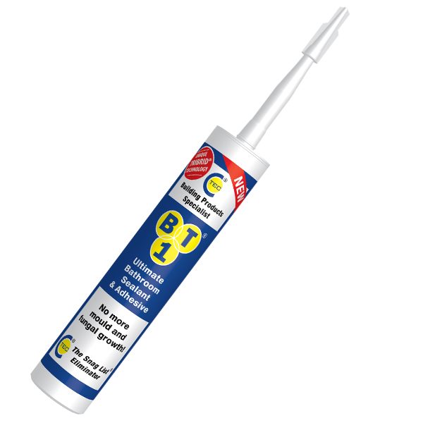 BT1 Bathroom Silicone Sealant White C-TEC