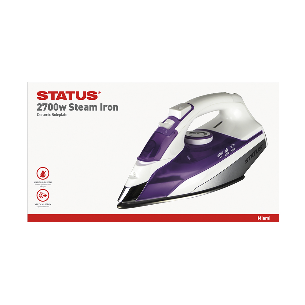 Steam Iron Premium 3100w Purple STATUS