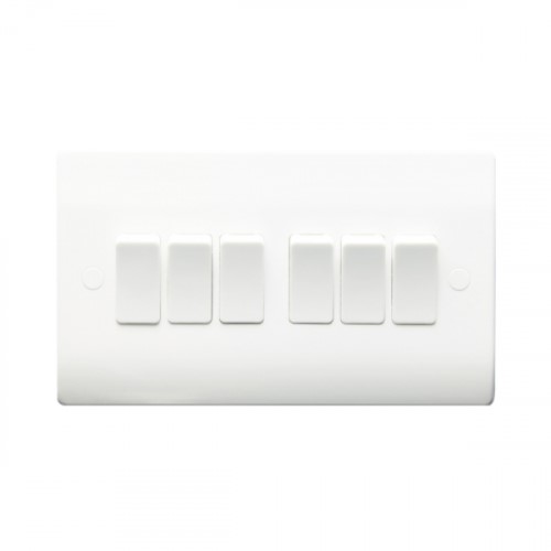 Switch SP 6A 6G 2w White Plastic THRION