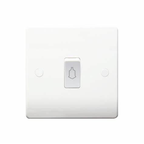 10A Bell Push(Bell) White Plastic THRION
