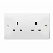 13A 2g UNSW Socket DP White Plastic THRION